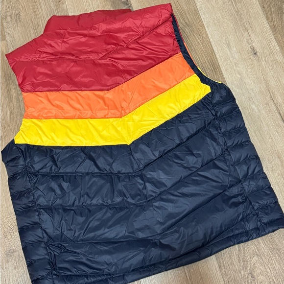 🔥 Marine Layer Mens Archive Portillo Lightweight Retro Colorblock Ski Vest NWT - Picture 2 of 7